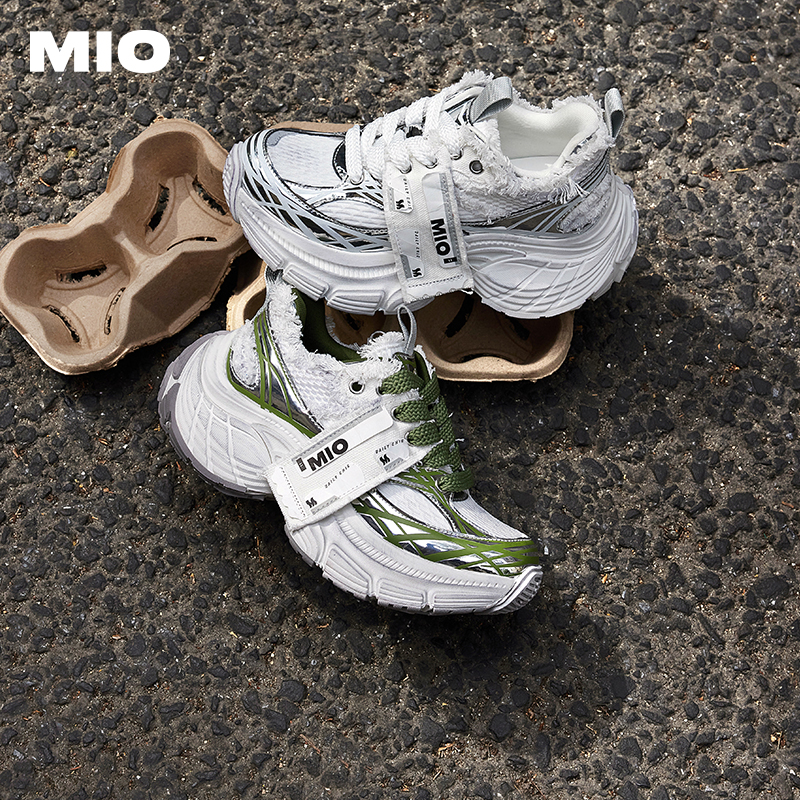 贺峻霖王翊恩同款MIO米奥老爹鞋2025新款复古增高厚底休闲运动鞋