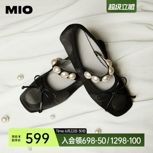 米奥一字袢带MIO复古玛丽珍鞋