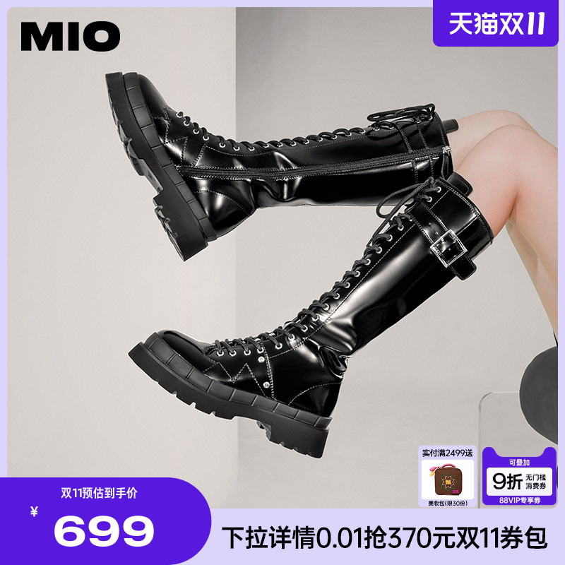 米奥时尚女长靴骑士靴MIO街头风