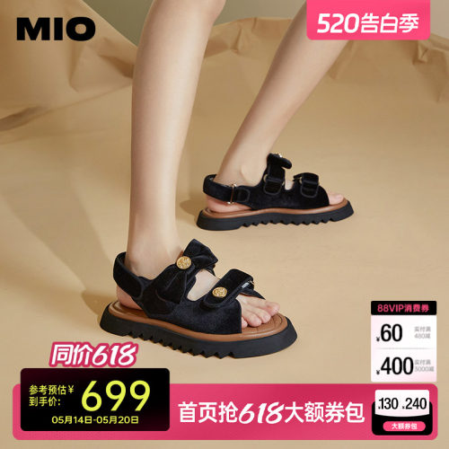 米奥休闲凉鞋MIO复古轻便凉拖