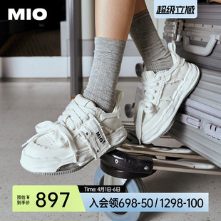厚底板鞋 檀健次同款 休闲鞋 面包鞋 男女鞋 板鞋 MIO运动鞋 情侣溶解鞋