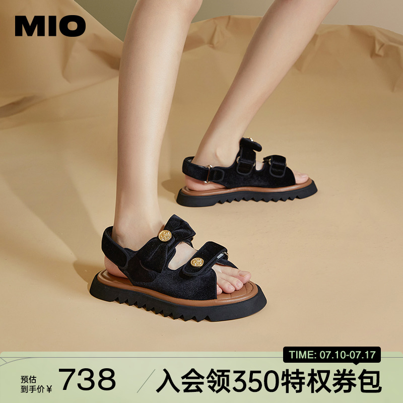 米奥休闲凉鞋MIO复古轻便凉拖