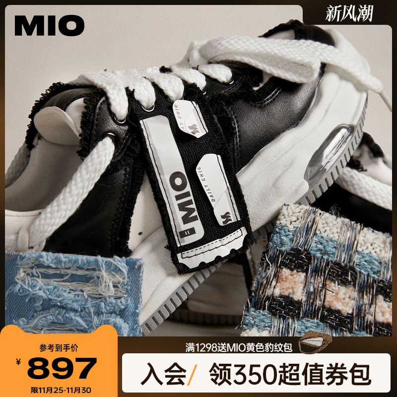 [檀健次同款]MIO休闲鞋厚底板鞋情侣溶解鞋板鞋面包鞋男女鞋