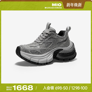 潮流酷感舒适运动鞋 MIO米奥2025春新款 女机能厚底鞋 休闲鞋 时尚