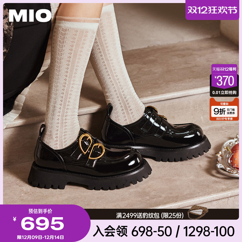 赵昭仪同款MIO米奥厚底乐福鞋