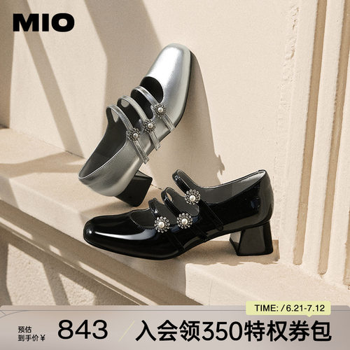 MIO米奥2025春季梦幻粗跟玛丽珍