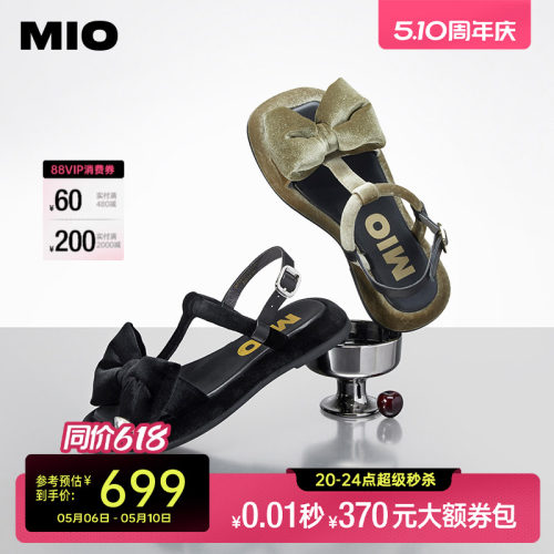 MIO蝴蝶结夏季时装凉鞋