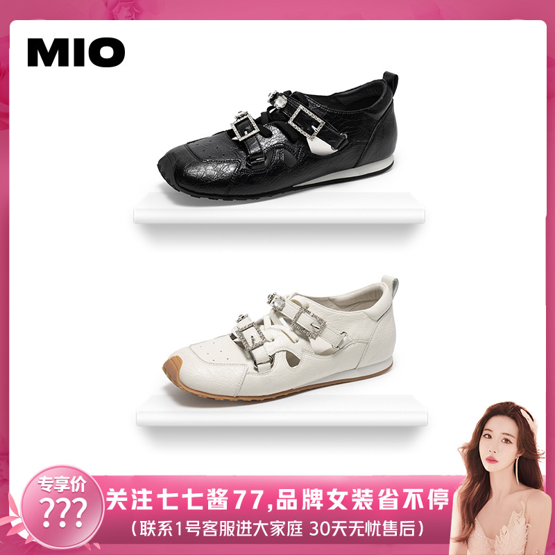 【七七酱直播间】MIO米奥芭蕾运动玛丽珍闪钻绑带女阿甘舞鞋单鞋