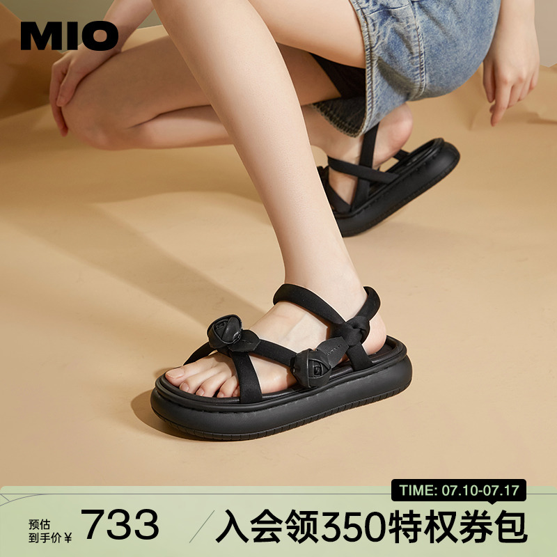 米奥MIO云感厚底通勤凉鞋