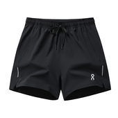 可放手机夏季 秀禾服冰丝速干透气跑步健身户外运动三分男短裤