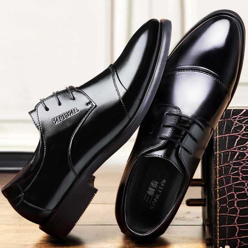 【商务正装大码休闲风增高婚鞋】