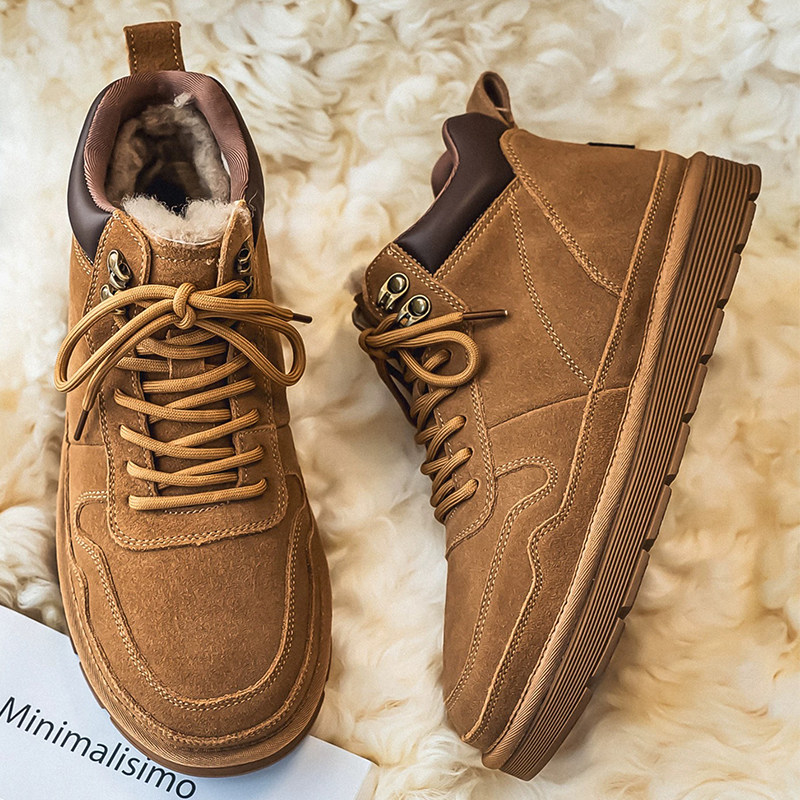 冬季大码男鞋45加肥加大46加绒保暖棉鞋47东北雪地靴48宽头不挤脚,流行男鞋,马丁靴,淘宝优惠券,粉丝福利购,淘宝优惠卷