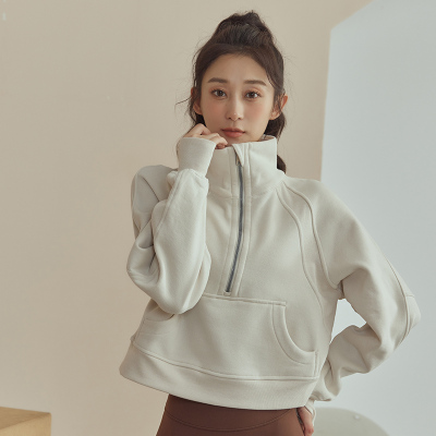 跑步速干长袖运动外套女