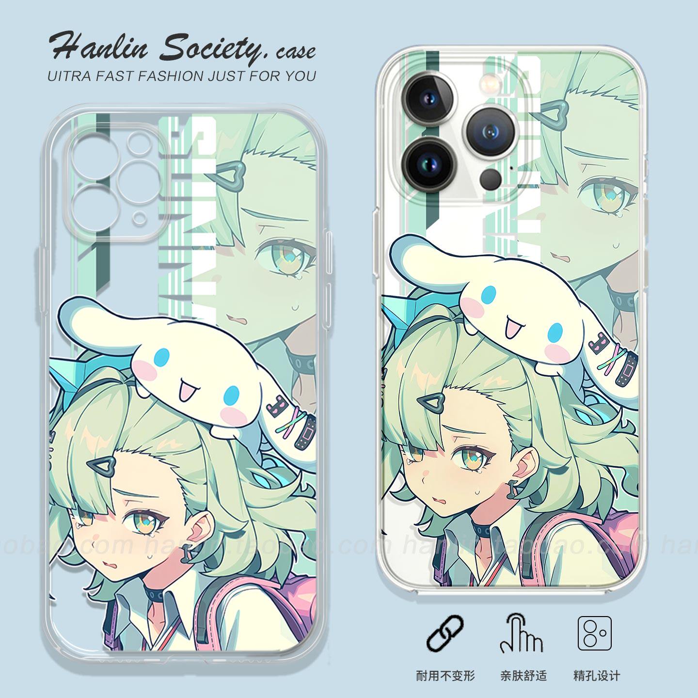 Q版社恐少女千夏适用iPhone17promax华为Pura80二次元IQOOZ11Turbo小米红米K90卡通OPPOReno15荣耀500手机壳