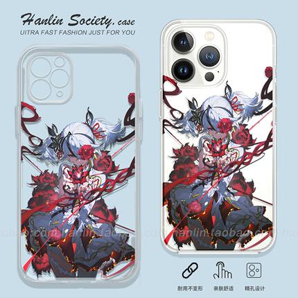 暗黑少女椿适用苹果17promax华为Pura80卡通红米K90IQOOZ10Turbo真我少女OPPOReno15小米17荣耀400手机壳