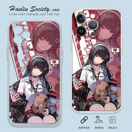 气质少女鸣潮千咲适用iPhone17promax华为Pura80二次元OPPOReno15红米K90创意IQOOZ10Turbo荣耀400小米手机壳