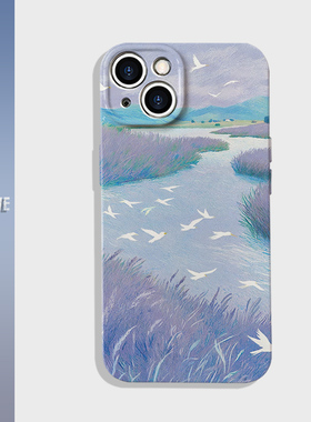 艺术感岁月静好复古油画风菲林手机壳适用苹果16pro/15plus一加13小米15pro美术生华为p70pro三星S24红米魅族