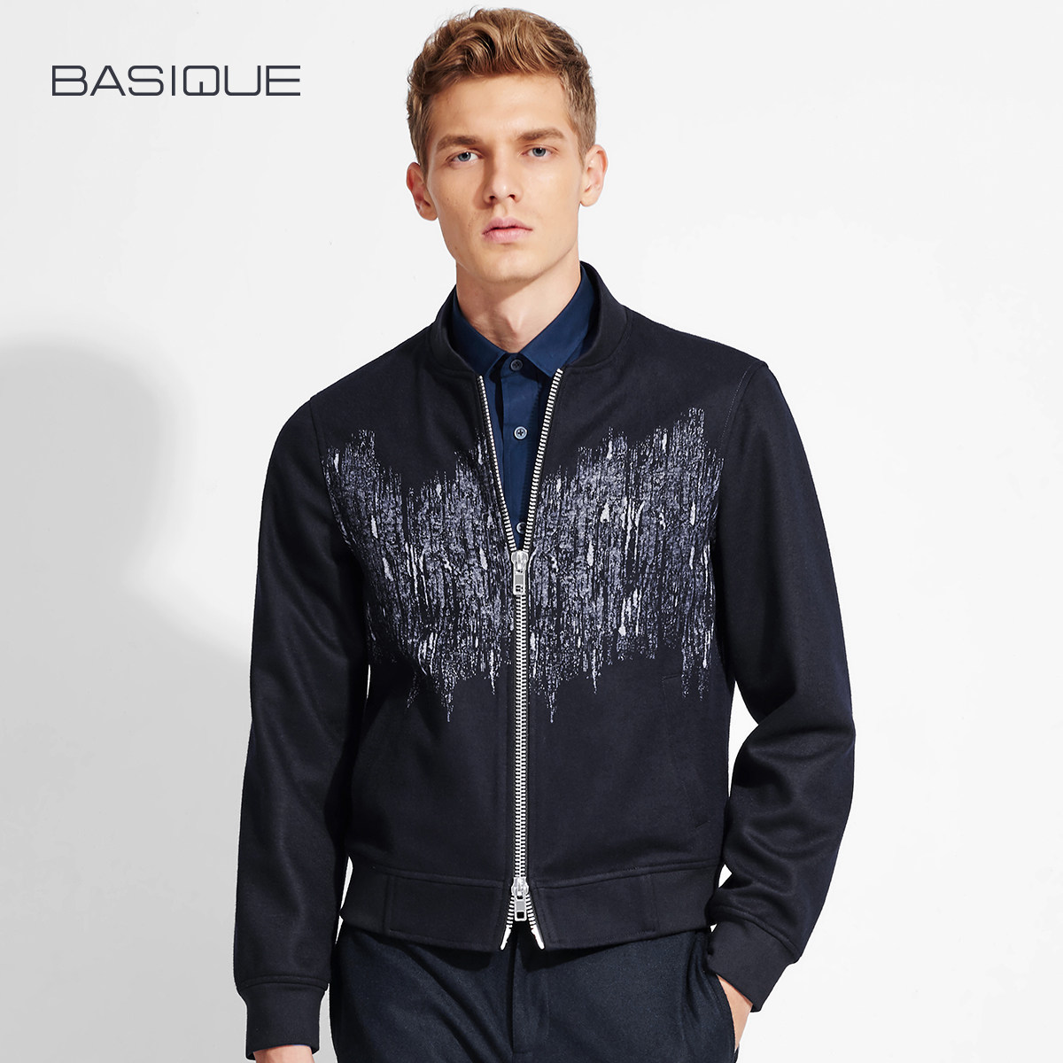 【清仓】元本 秋季男士休闲印花棒球领夹克外套 高街风英伦潮款,男装,夹克,淘宝优惠券,粉丝福利购,淘宝优惠卷