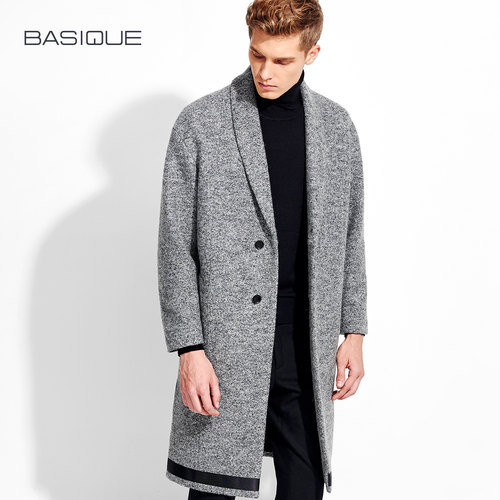 元本2022冬装新款男士毛呢大衣