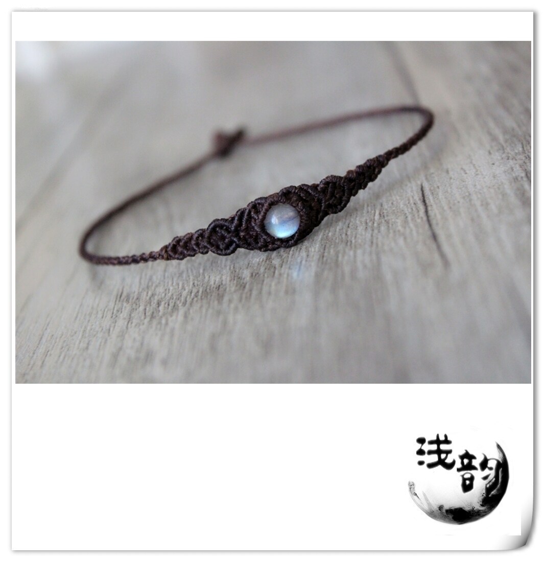 星空 月光石手绳 南美macrame拉长石编绳diy材料包满58元包邮|msdalam kategori Aksesori/Barang Kemas Fesyen, gelang - dari Buy2taobao.com untuk memberikan perkhidmatan ejen Taobao profesional membeli
