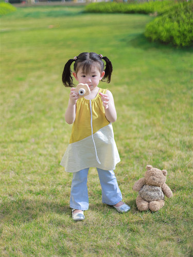 圆领无袖可爱洋气吊带裙背心裙