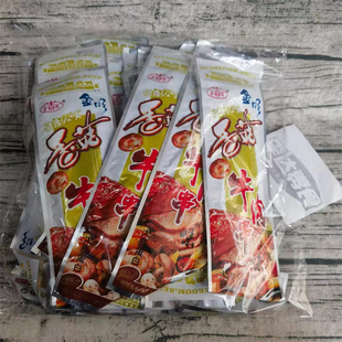 金明香菇牛肉串味辣条辣片麻辣牛肉味大豆蛋白素肉怀旧零食一整箱