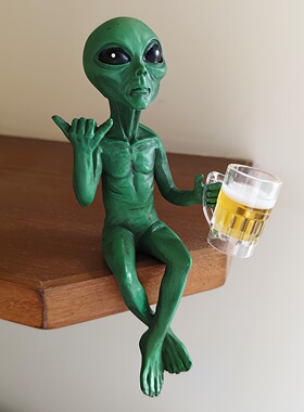 外星人树脂摆件UFO室内装饰