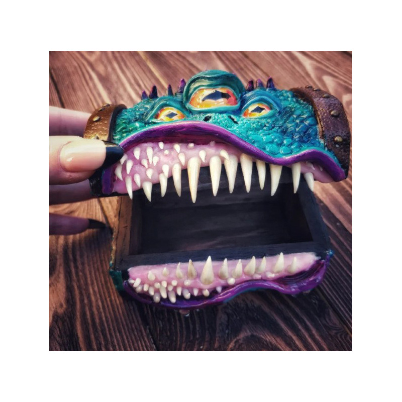 跨境新款Mimic Chest Dungeons and Dragons 龙与地下城RPG骰子盒