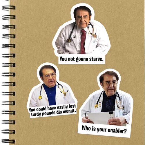 跨境新款Dr. Now Weight Loss Guidelines Sticker 个性趣味贴纸