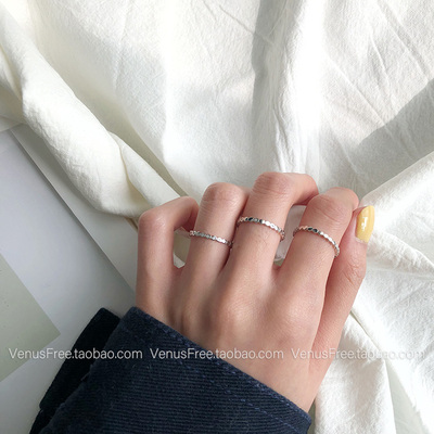 1个包邮vf定制ins简约叠搭戒指