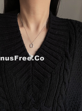 法式异形艺术感甜甜圈细ins项链