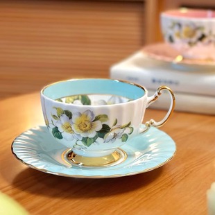 Aynsley安斯丽色釉奥本雏菊山茱萸骨瓷杯碟套装咖啡杯套装礼盒