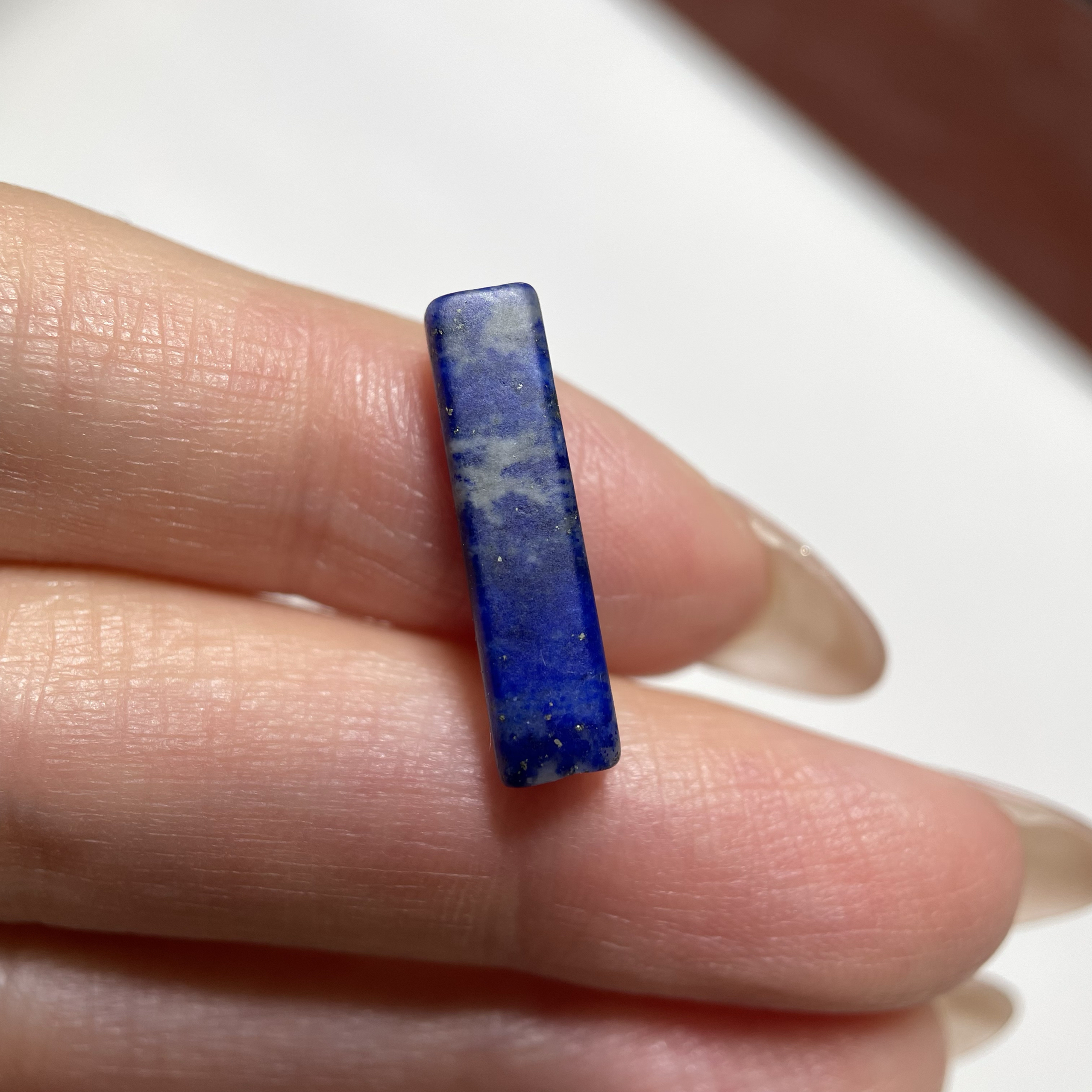 西亚老青金石小管珠19.5mm 星月紫檀念珠手串diy老珠配珠配饰 107