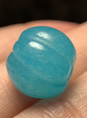百年老天河石瓜珠13.5mm 念珠手串配珠配饰单珠散珠老珠子 1687