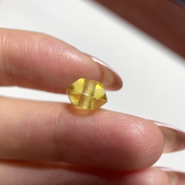 百年高净度黄水晶飞碟珠9mm 念珠手串佛珠diy桶珠腰珠配珠 556