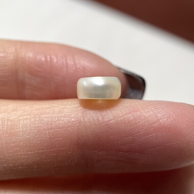 西藏藏地百年老珍珠单珠8mm 念珠手串diy直切剁珠隔珠配珠 785