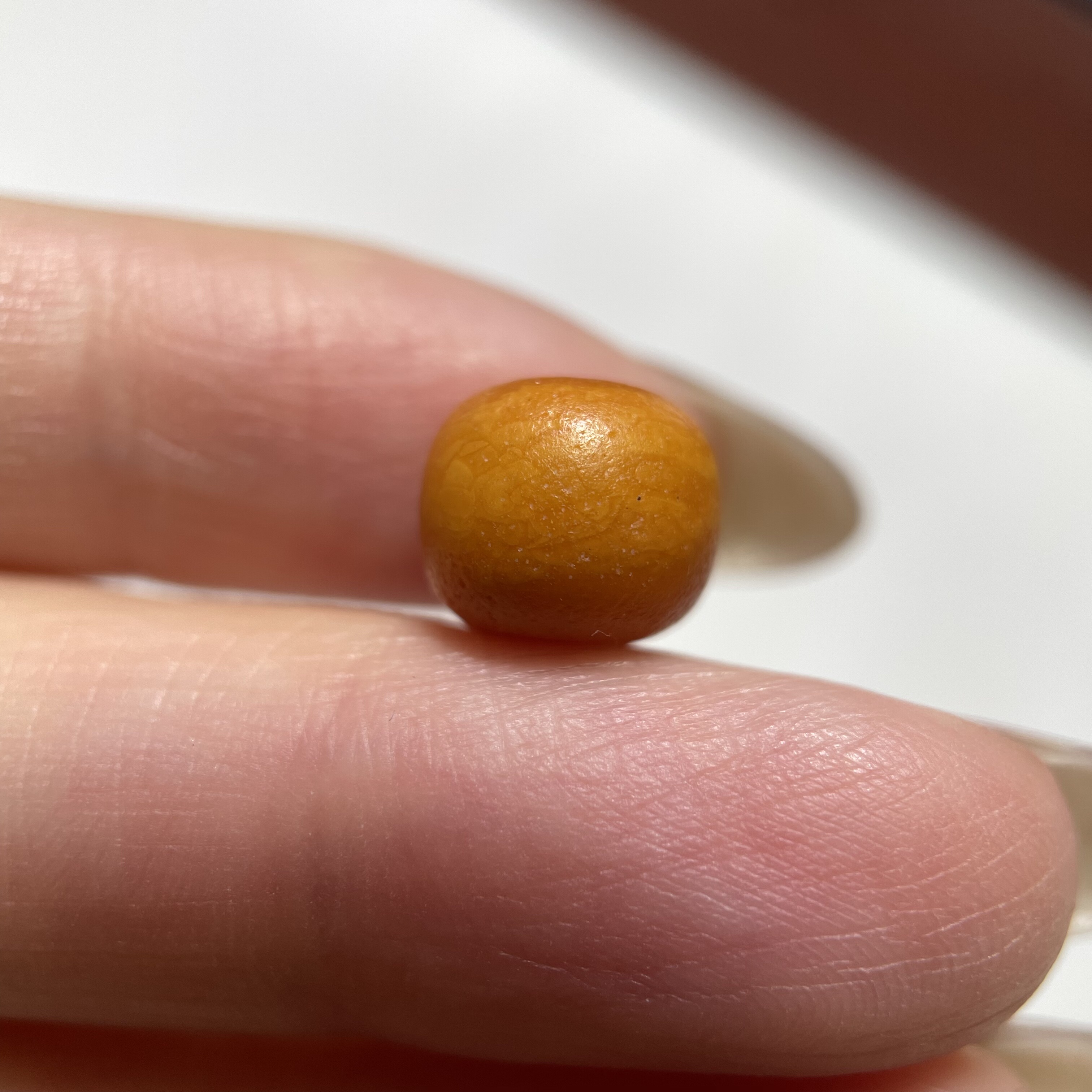 百年老蜜蜡小桶珠9.5mm 念珠手串多宝diy配珠单珠文玩散珠老珠619