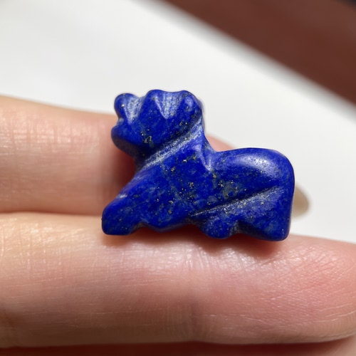 西亚老青金石小动物小兽20mm 念珠手串元素配饰配珠老珠尾坠 1390