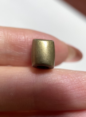 藏传西藏千年天铁托甲珠9mm 大孔道念珠手串元素diy配珠配饰 859