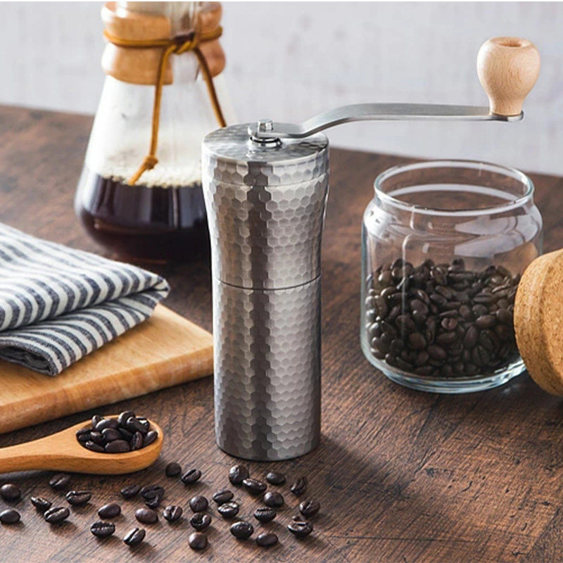 日本原装川崎手摇咖啡磨豆机器具日式手动研磨机手冲机便携家用