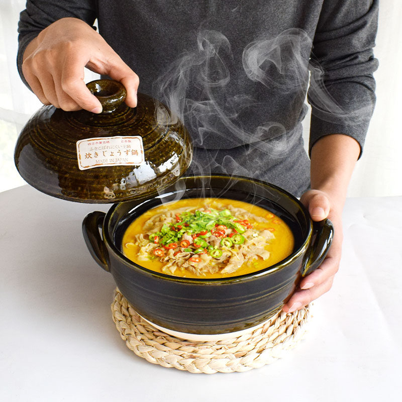清仓 日本万古烧土锅 耐高温米饭锅 煲仔饭 炖肉锅 家用砂锅