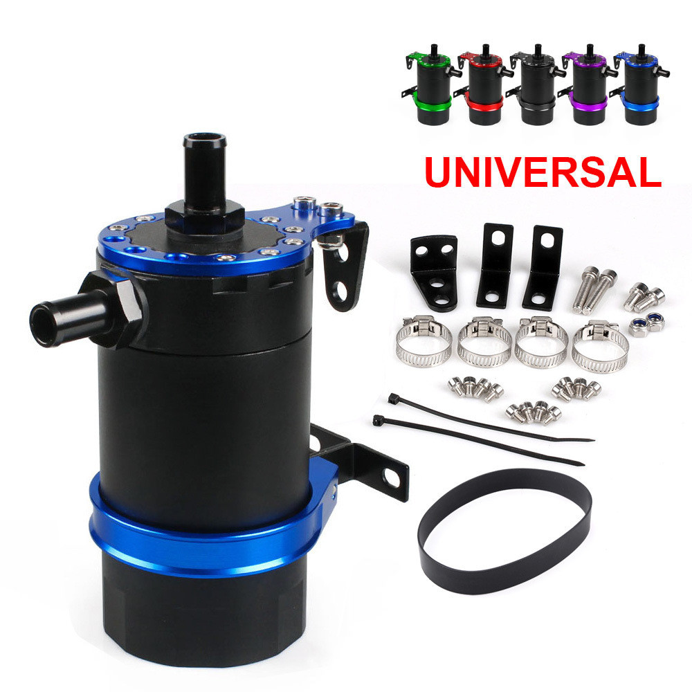 新款汽车改装机油透气壶废气废油回收过滤壶可调节组装固定带滤片