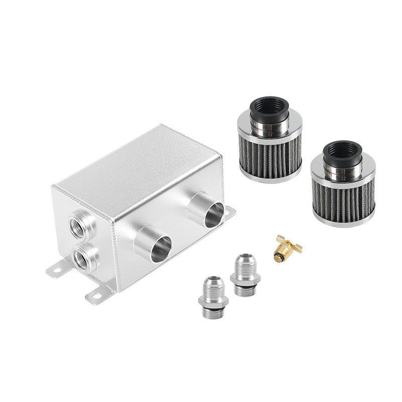 跨境热销 跨境热销改装机油透气壶 1.2L铝材质带双挡板过滤器