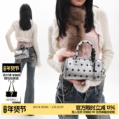 帕米尼 简着26SS 原创 星星挂饰银色波点波士顿包包斜挎小包包女