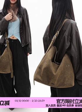 简着26SS 原创 佐尔马 橄榄绿 hobo包大容量通勤托特包单肩斜挎包