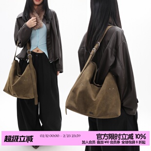 简着26SS 原创 佐尔马 橄榄绿 hobo包大容量通勤托特包单肩斜挎包