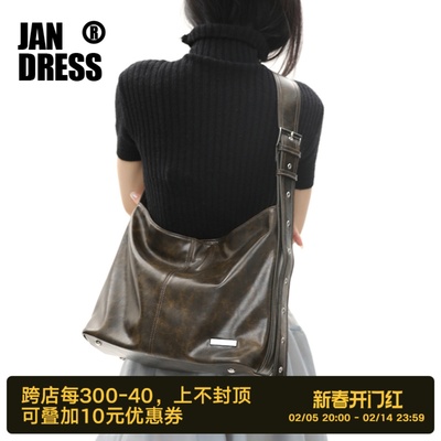 简着亨里森复古单肩托特包