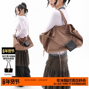 简着25AW新品 小野棕 加利尼尼多形态摩登托特包大容量通勤斜挎包