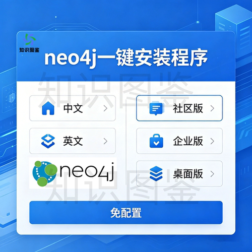 neo4j图数据库一键安装程软件序免配置中英文社区版企业版桌面版