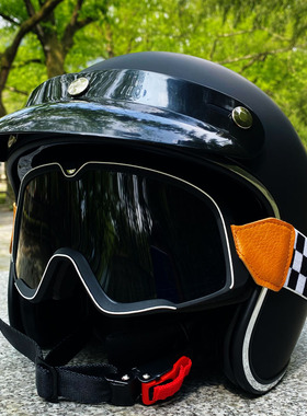 3C特大码65以上67头围摩托车大头头盔3/4机车半盔四季男4XL加大号